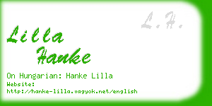 lilla hanke business card